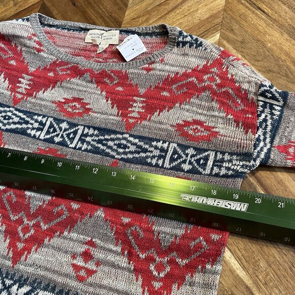 Denim & Supply Ralph Lauren Sweater Aztec‎ Southwest Cotton Pullover XS New - Picture 6 of 8